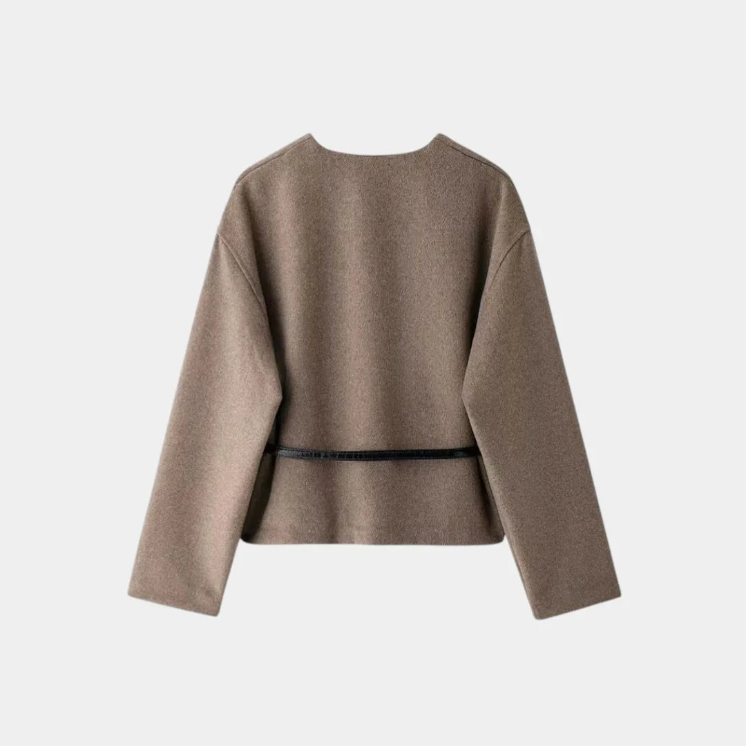 Magdalena | Chaqueta larga ligera con cinturón