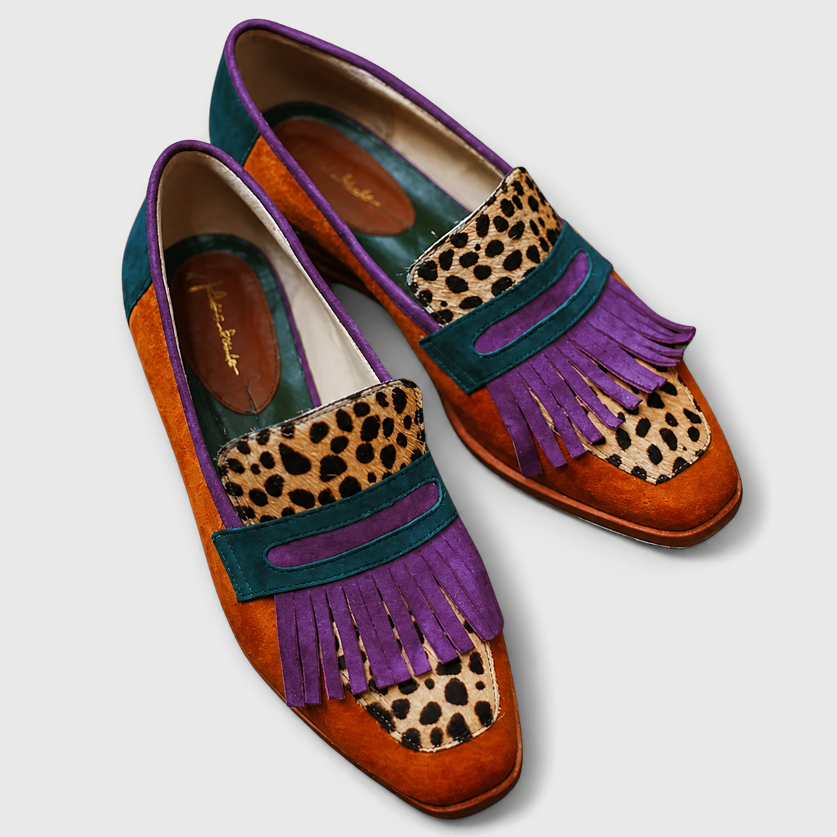 Faustina | Mocasín marrón de leopardo