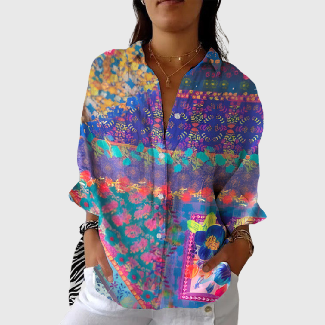 Petra | Blusa estampada violeta