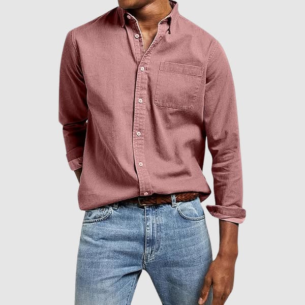 Camisa versátil de algodón y poliéster