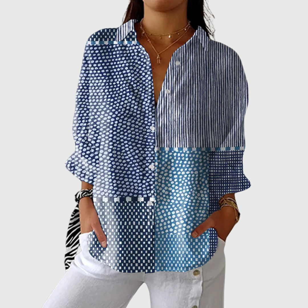 Juana | Blusa con estampado gráfico