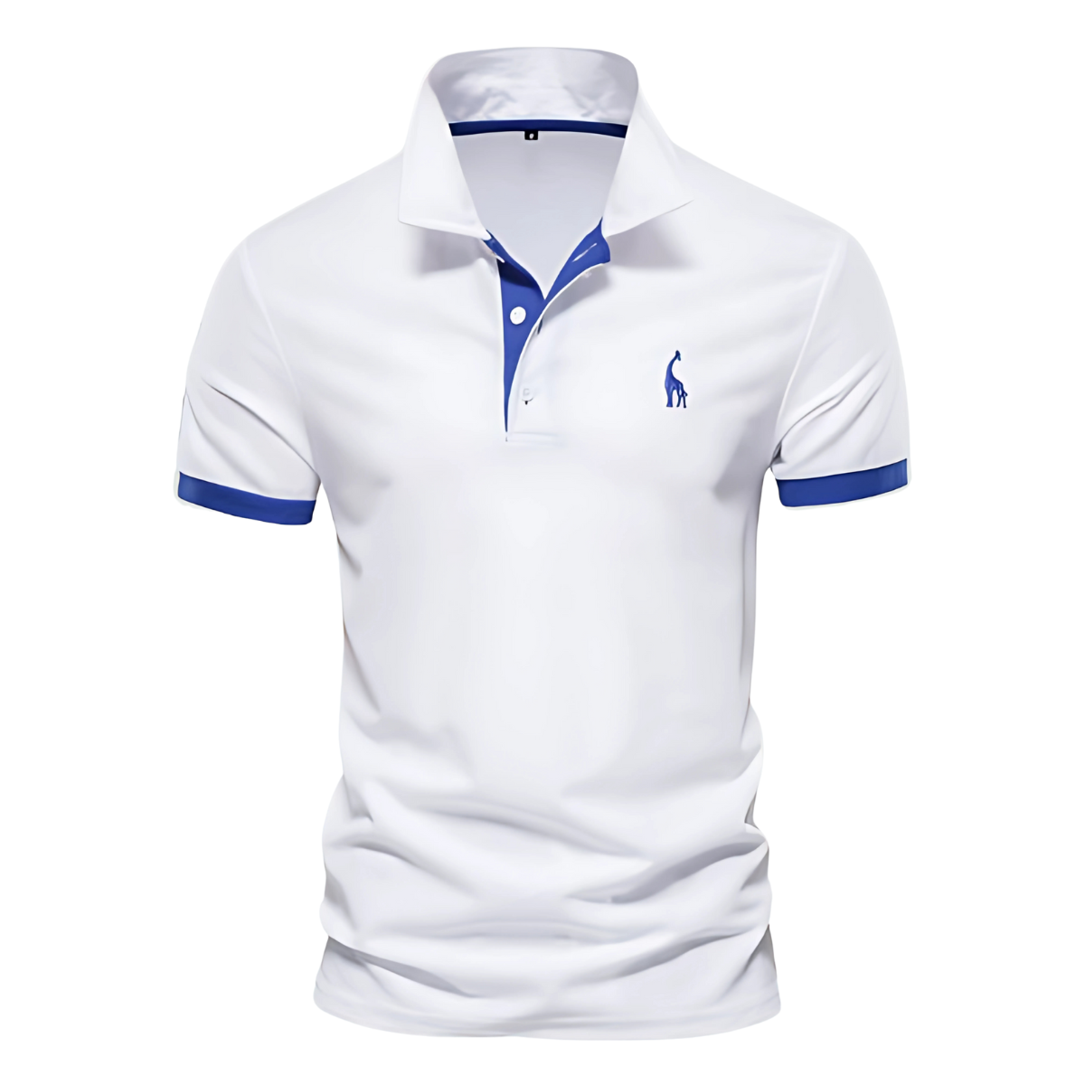 Polo de algodón de cuello amplio