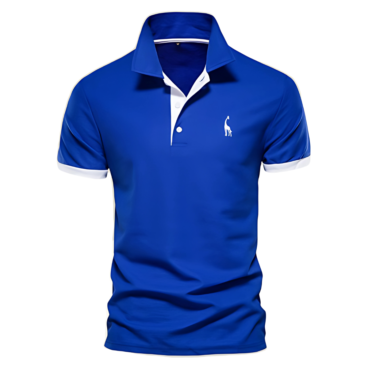 Polo de algodón de cuello amplio