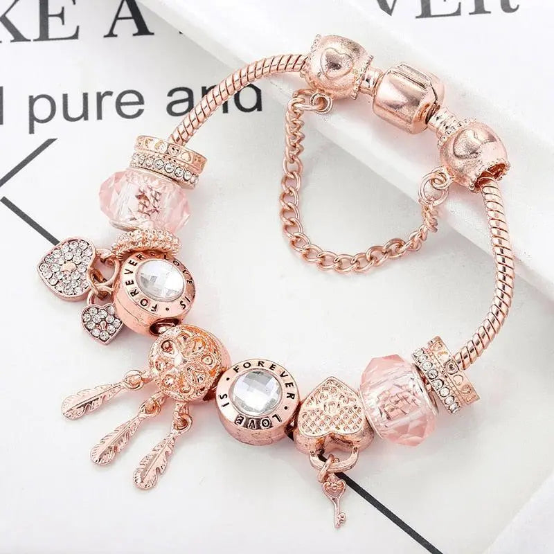 Roxana | Pulsera de charms atrapasueños en plata de ley
