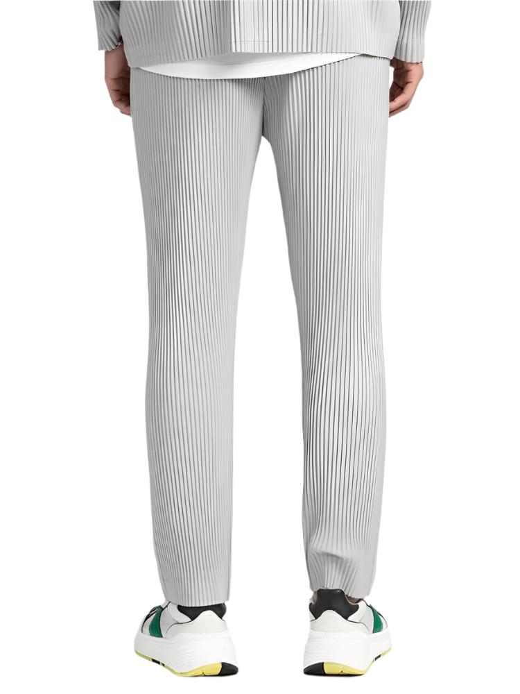 Pantalón de algodón con textura acanalada
