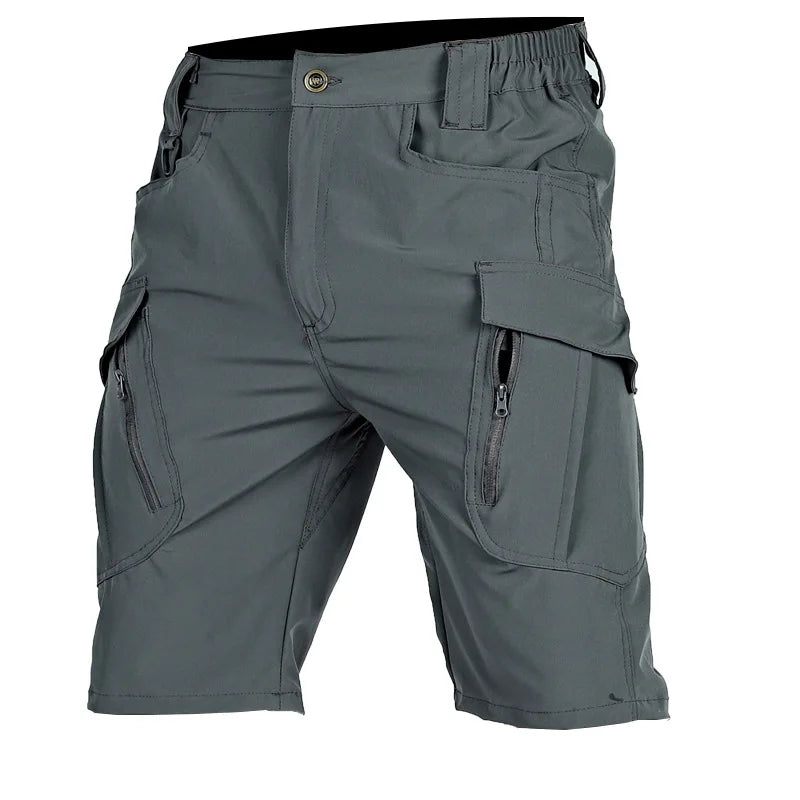 Pantalón corto táctico con bolsillos de cremallera