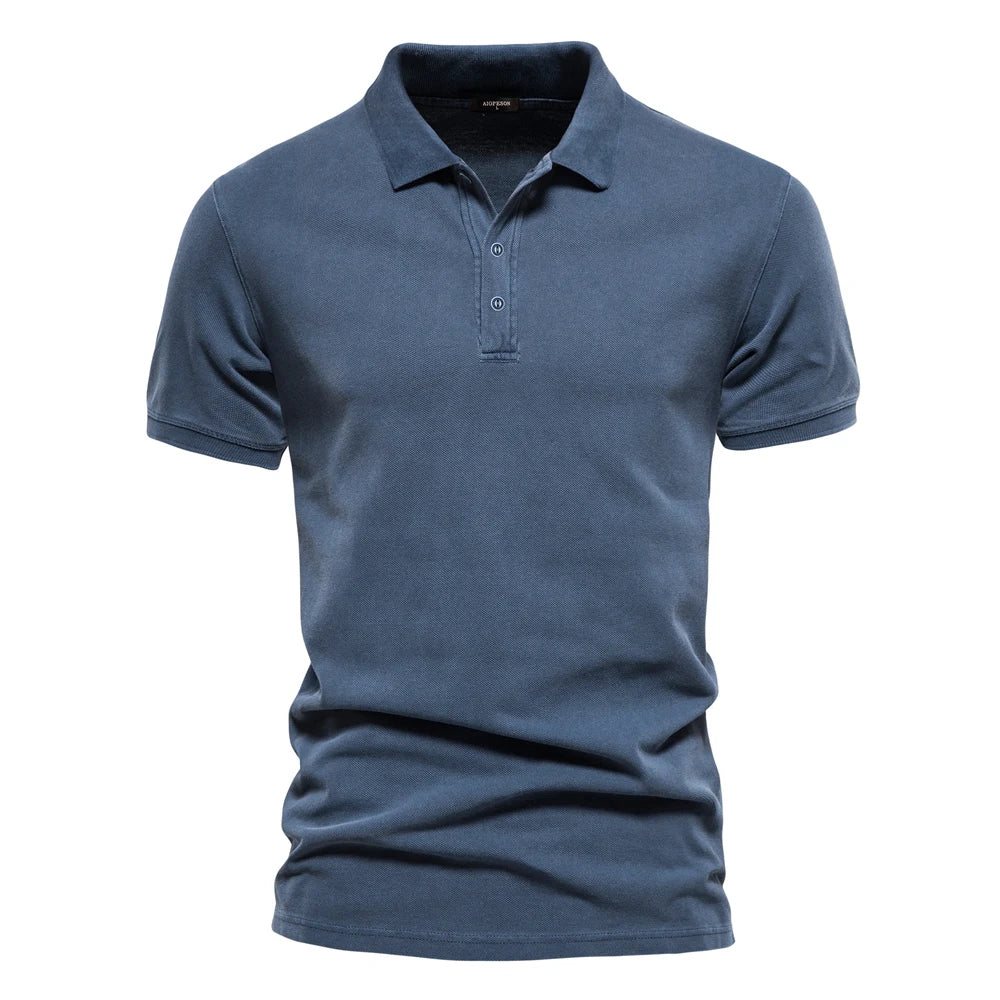 Polo de algodón con cuello clásico