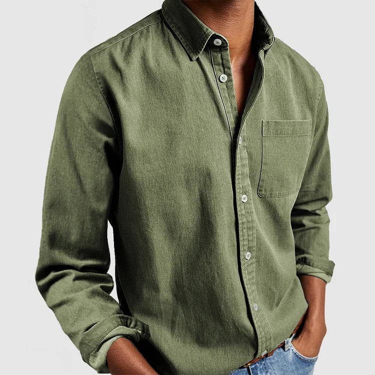 Camisa versátil de algodón y poliéster