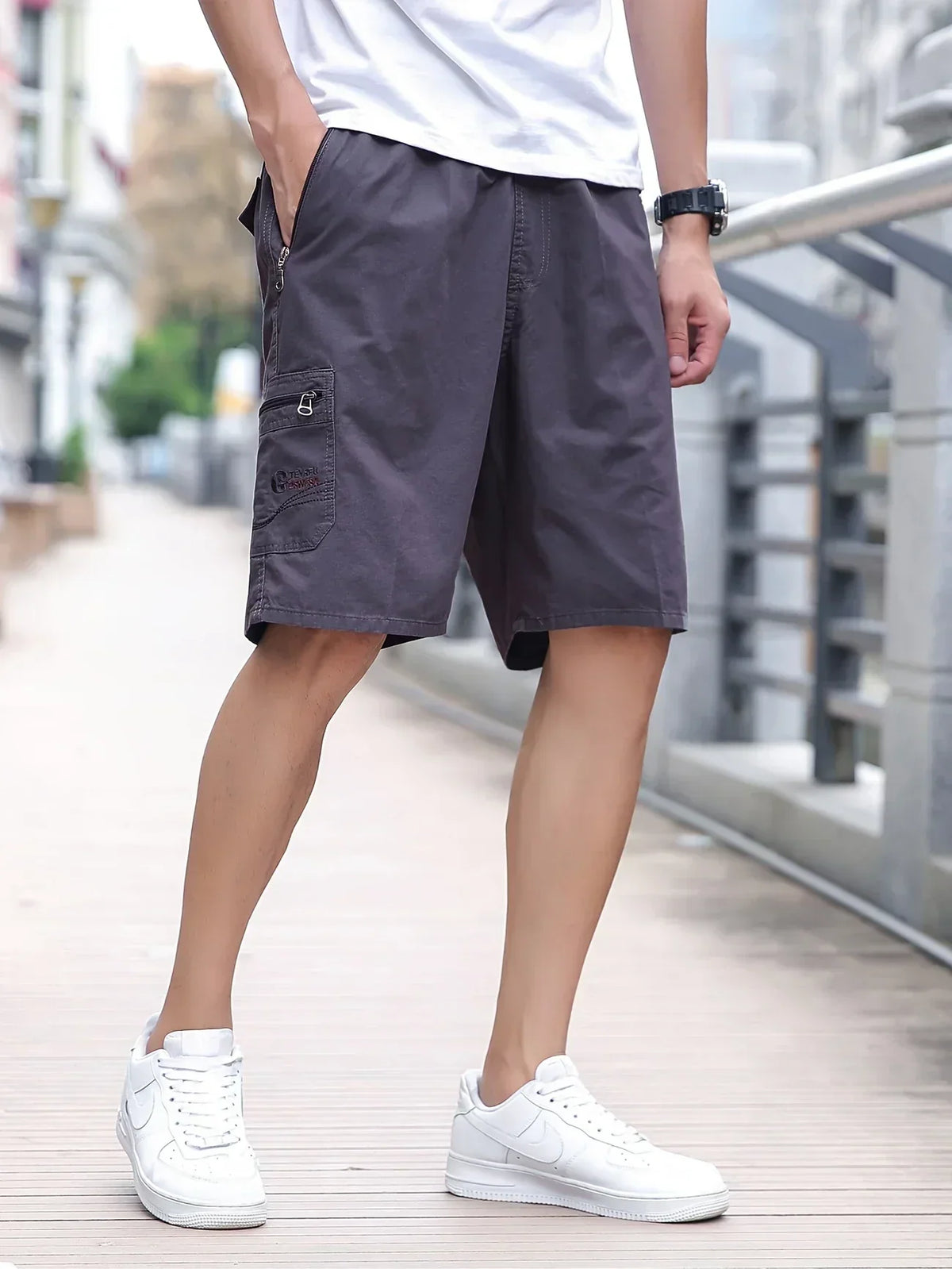 Pantalón corto cargo ligero