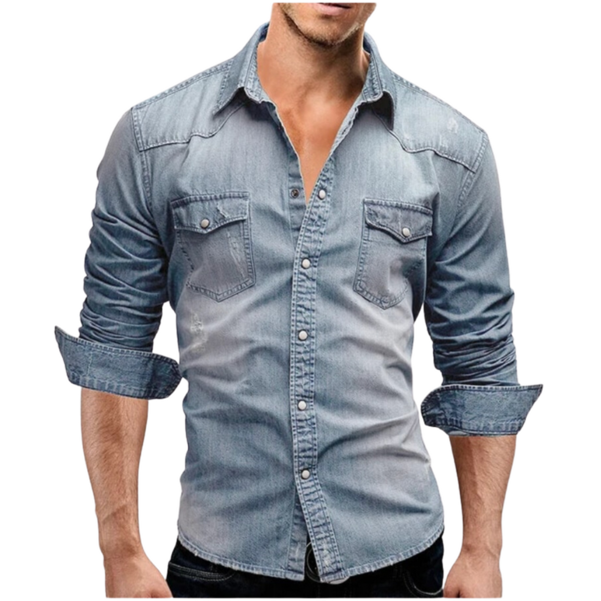 Camisa vaquera de corte regular