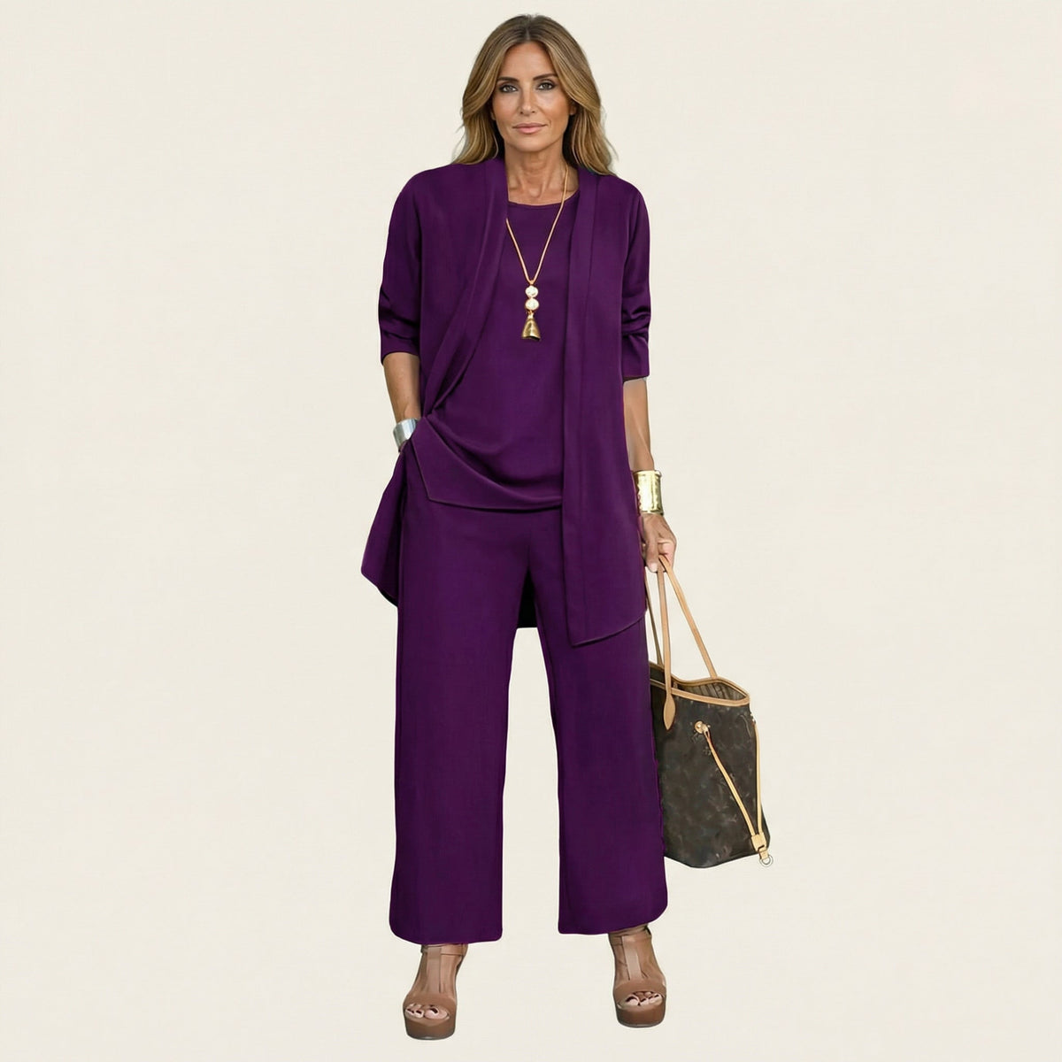 Viviana | Conjunto minimalista de tres piezas