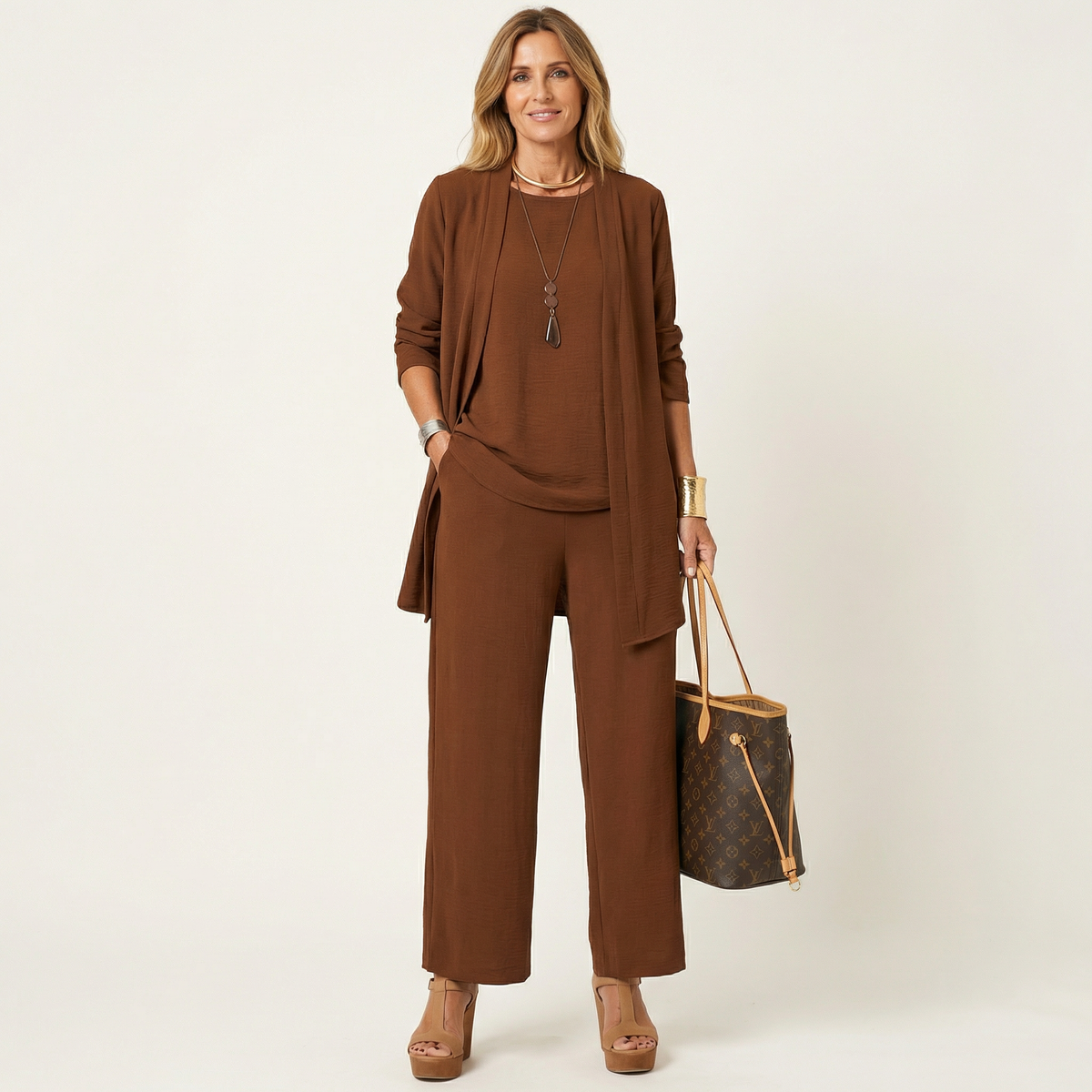 Viviana | Conjunto minimalista de tres piezas