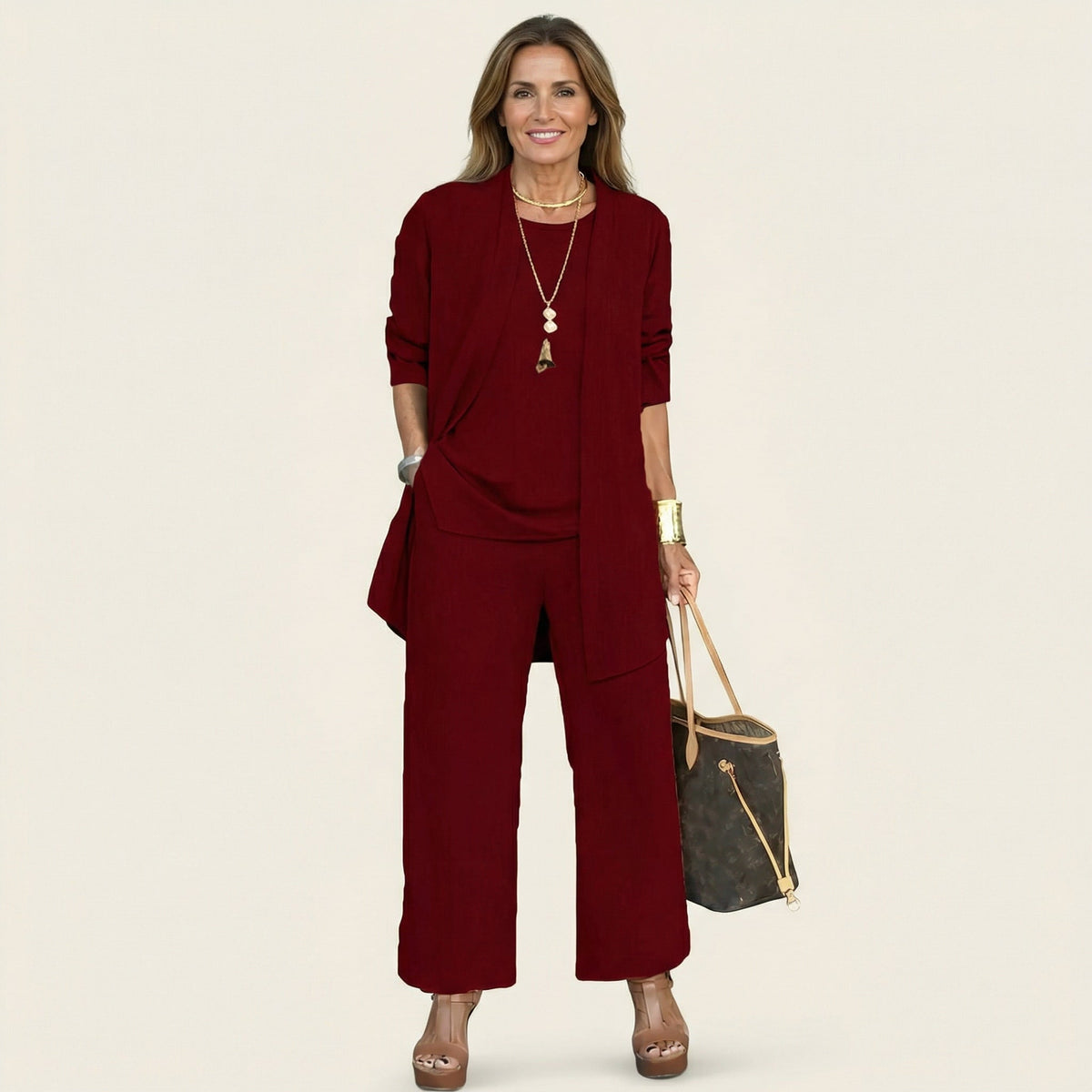 Viviana | Conjunto minimalista de tres piezas