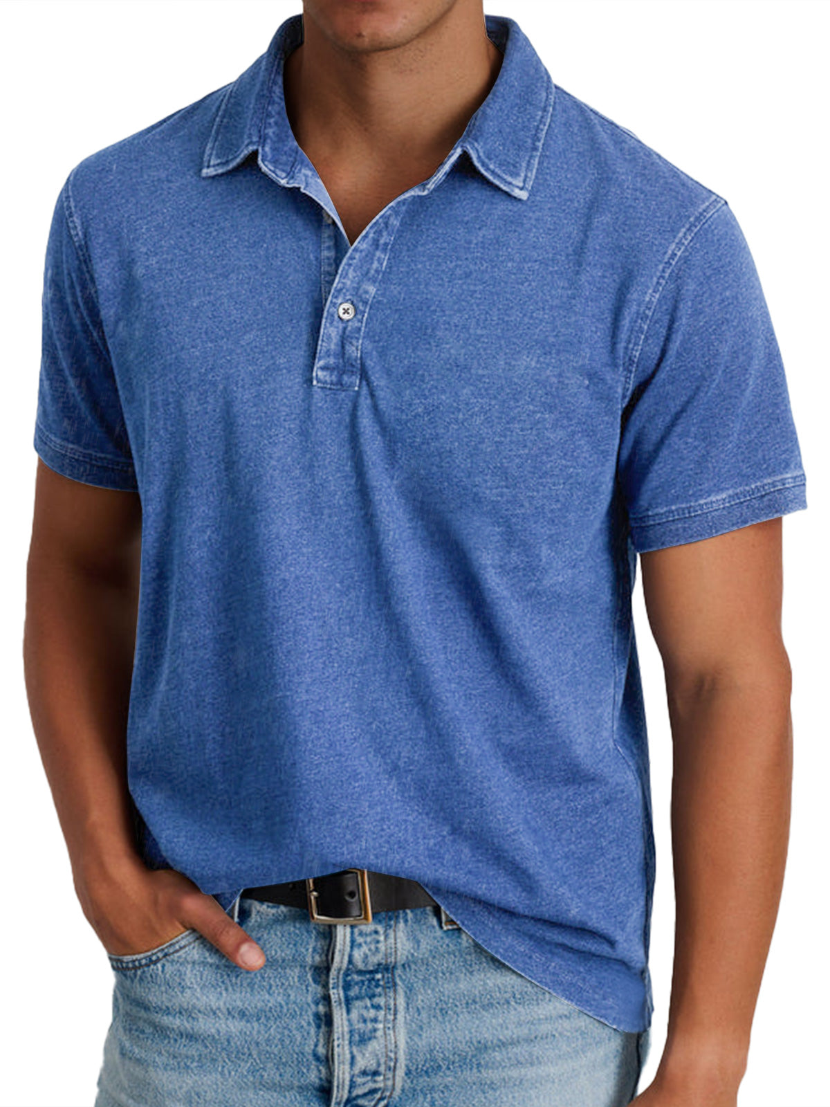 Polo con cuello estructurado