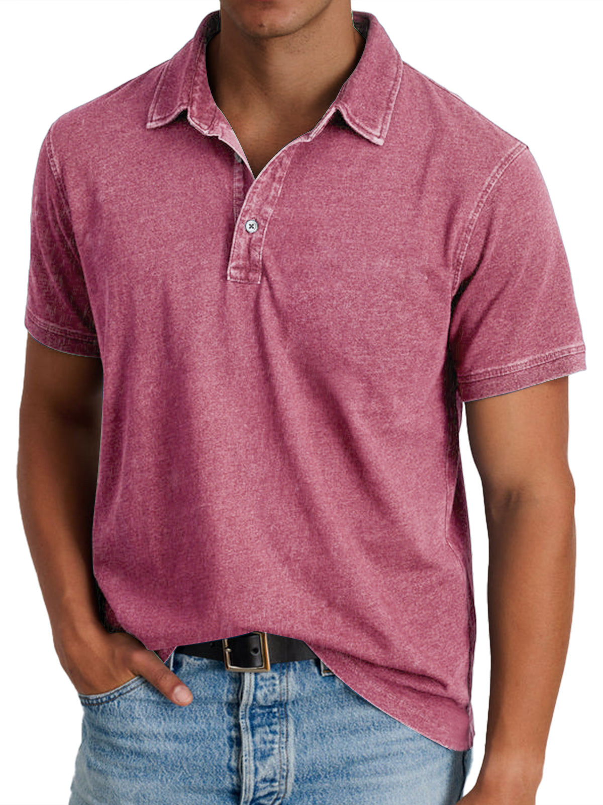 Polo con cuello estructurado