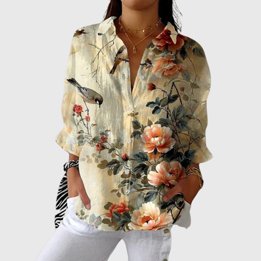Elionor | Blusa con estampado gráfico