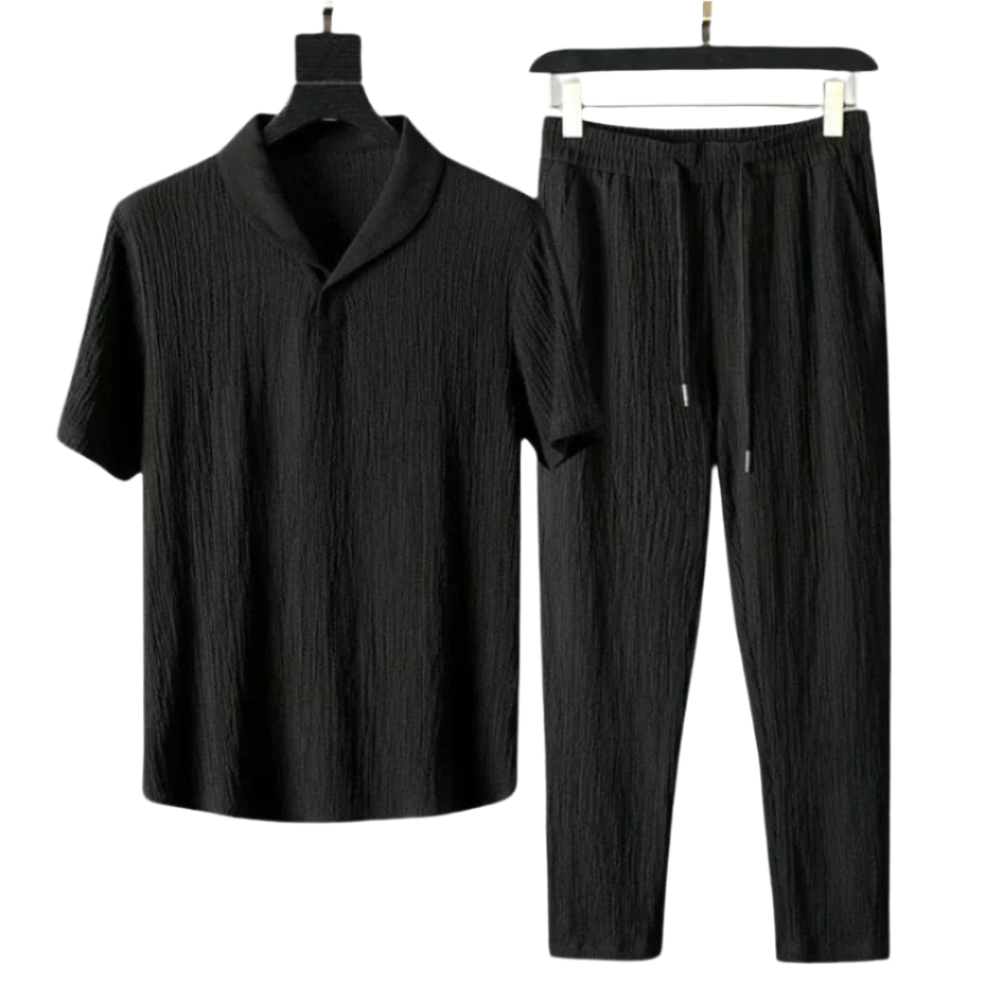 Conjunto de polo y pantalón de algodón
