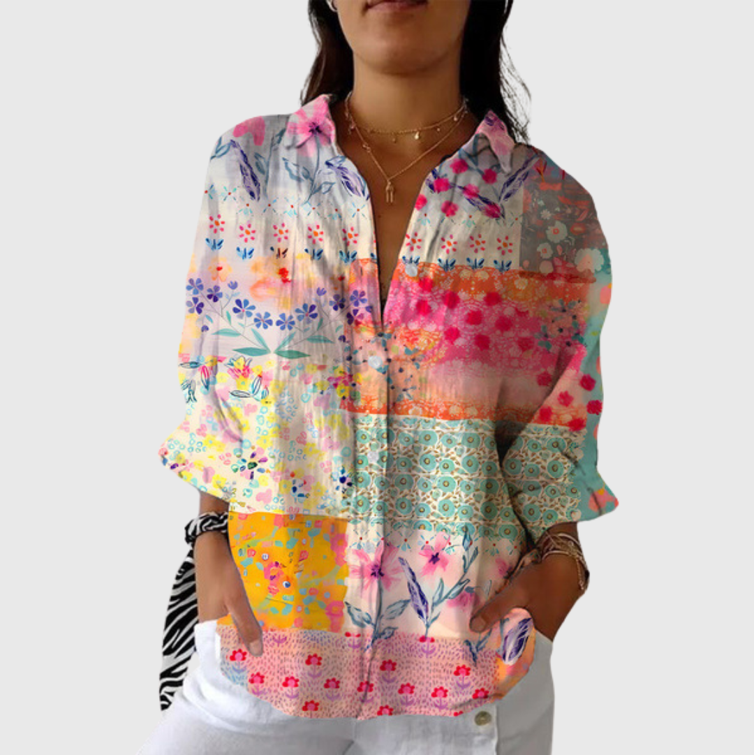 Cósima | Blusa estampada multicolor