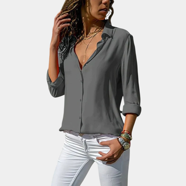 Valeria | Blusa clásica de botones
