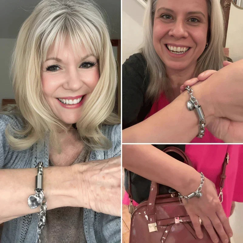 Julieta | Pulsera de cadena dorada con corazón
