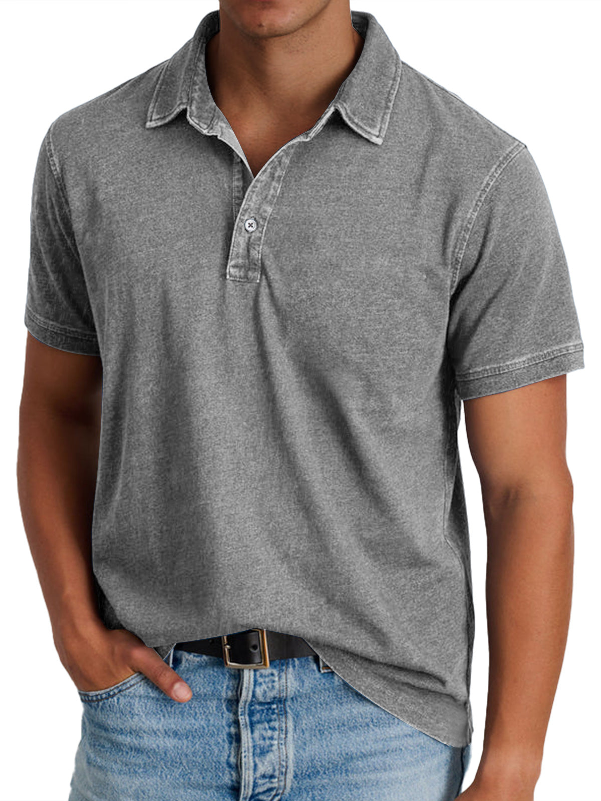 Polo con cuello estructurado