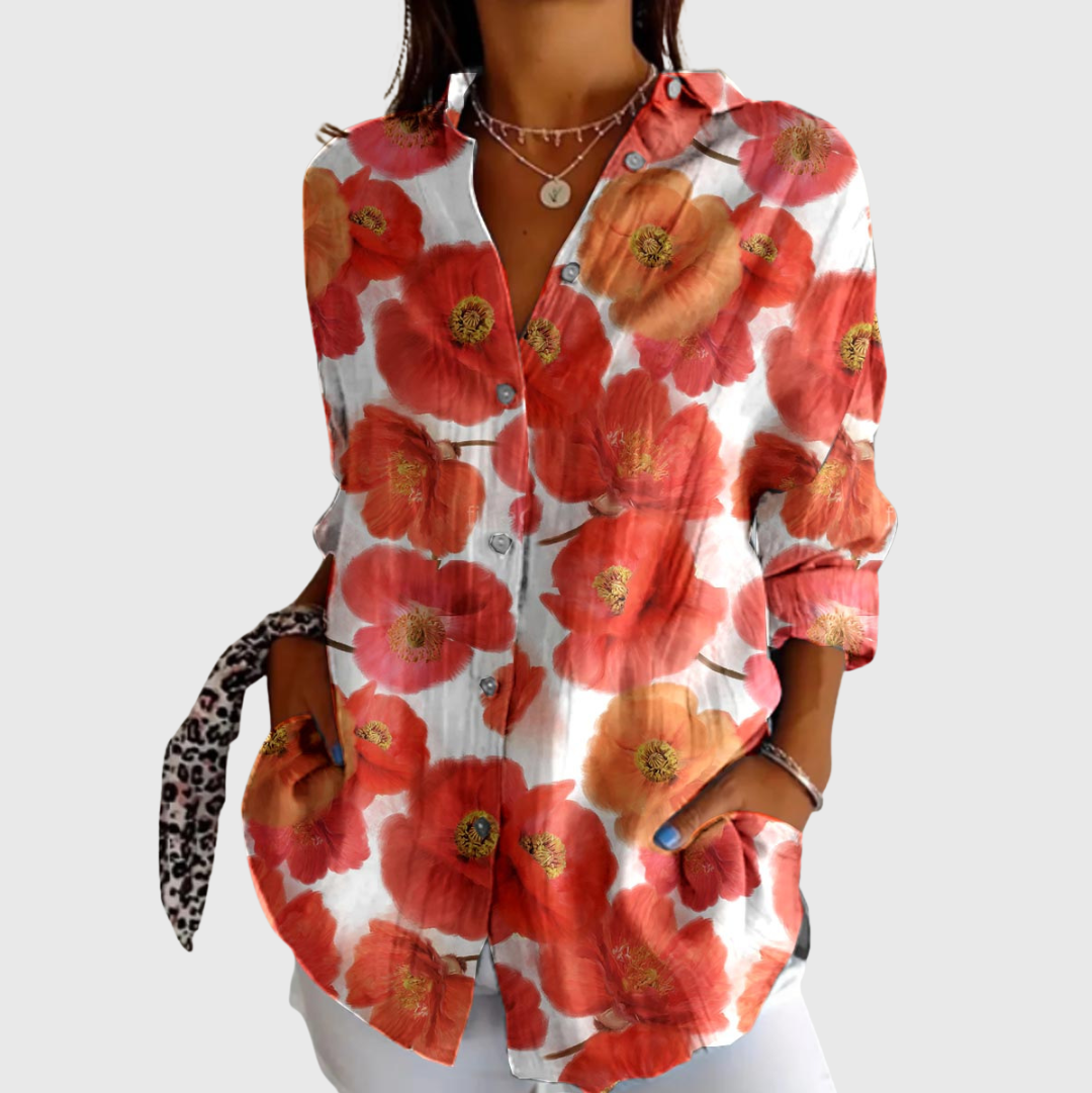Alicia | Blusa con estampado de colores