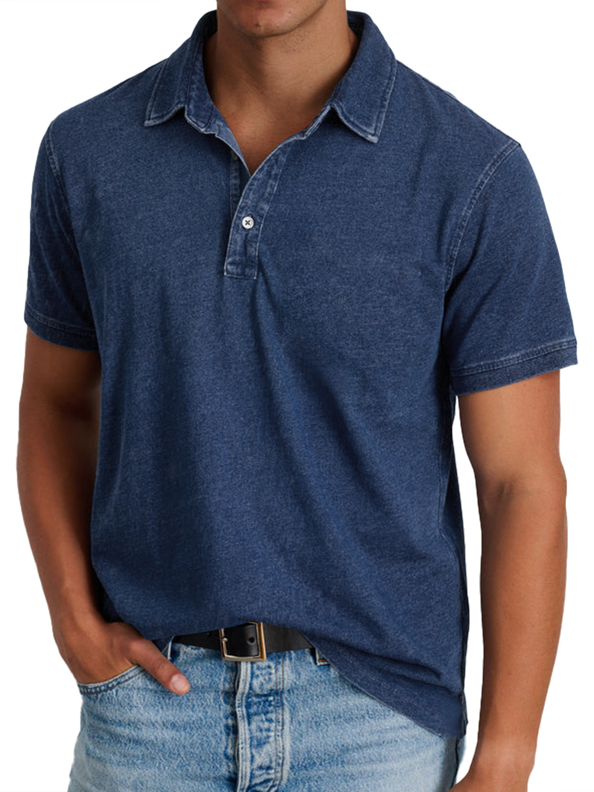 Polo con cuello estructurado