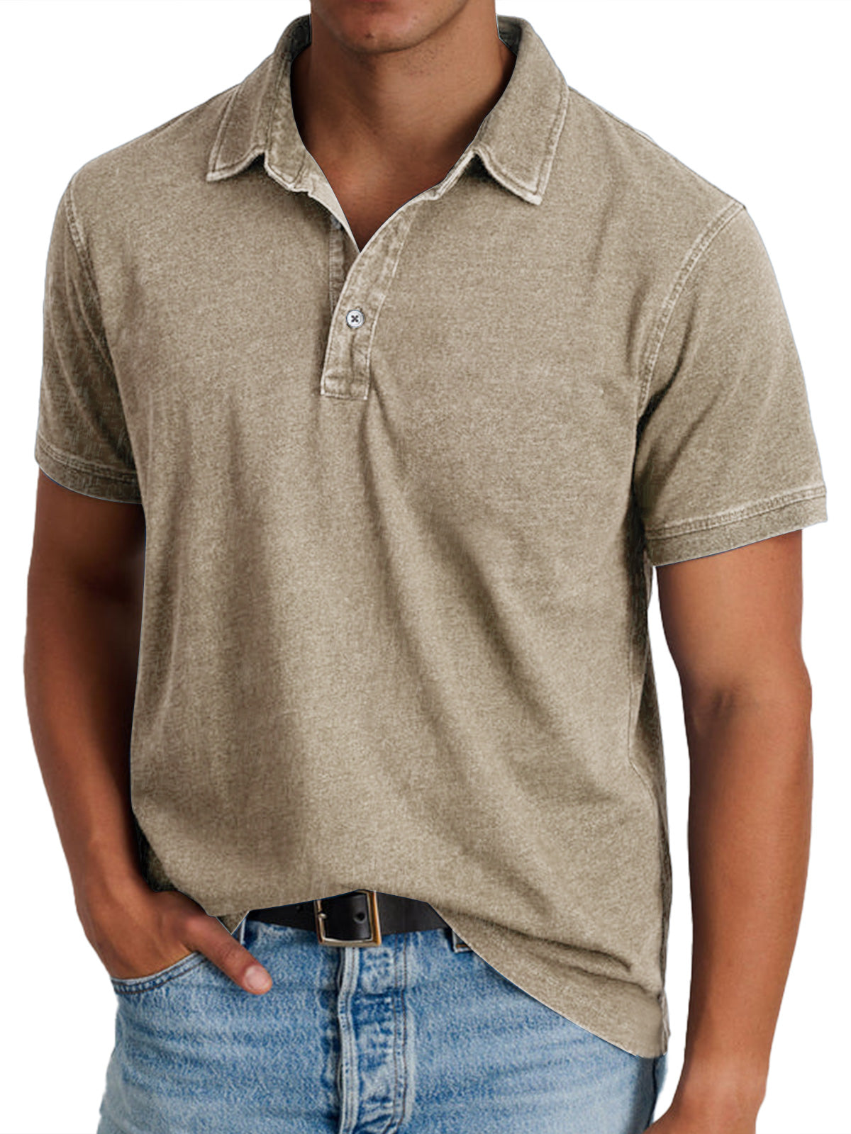 Polo con cuello estructurado