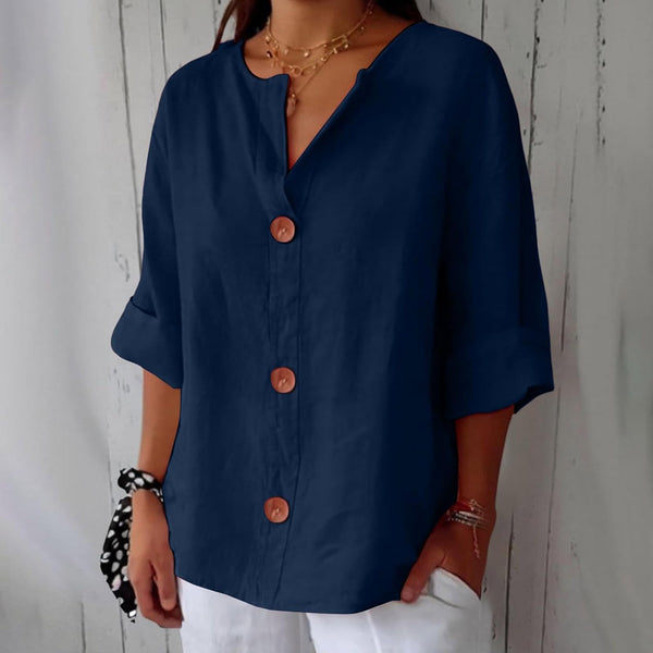 Olivia | Blusa de lino holgada de verano
