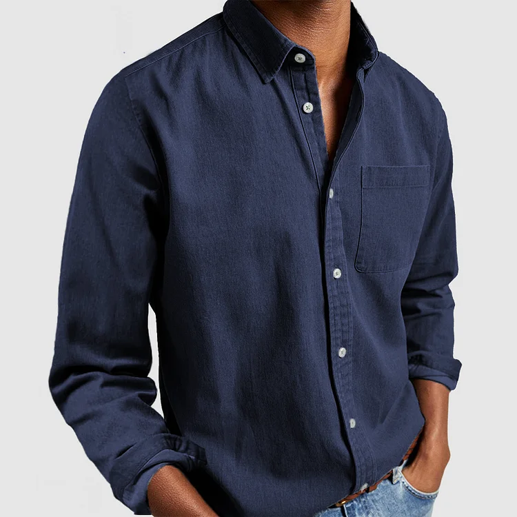 Camisa versátil de algodón y poliéster