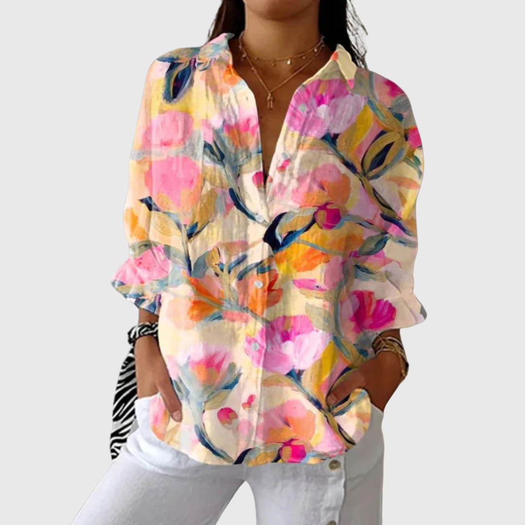Apolonia | Blusa estampada rosa