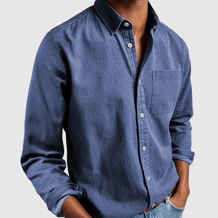 Camisa versátil de algodón y poliéster