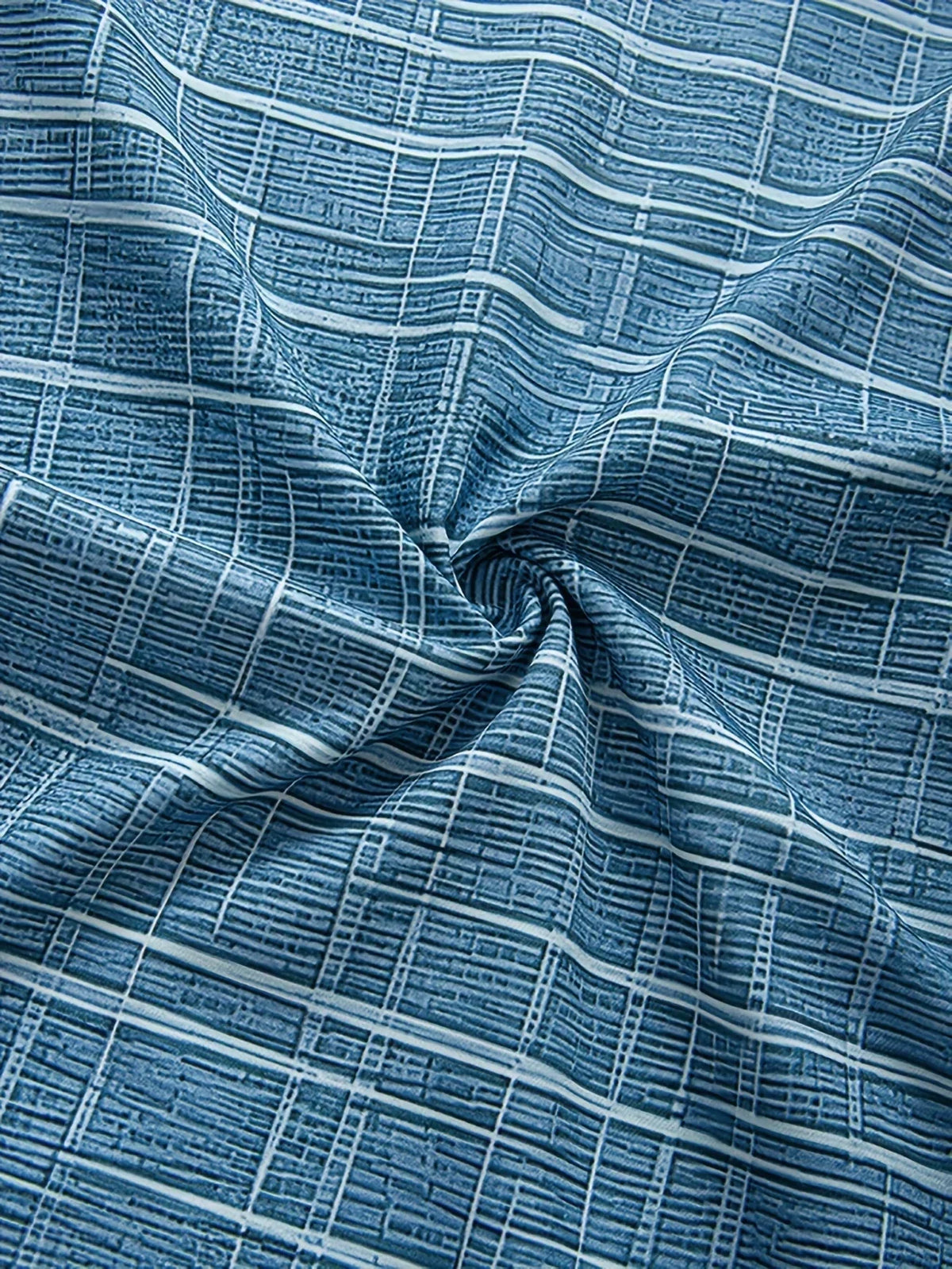Camisa de manga corta de rayas y cuadros