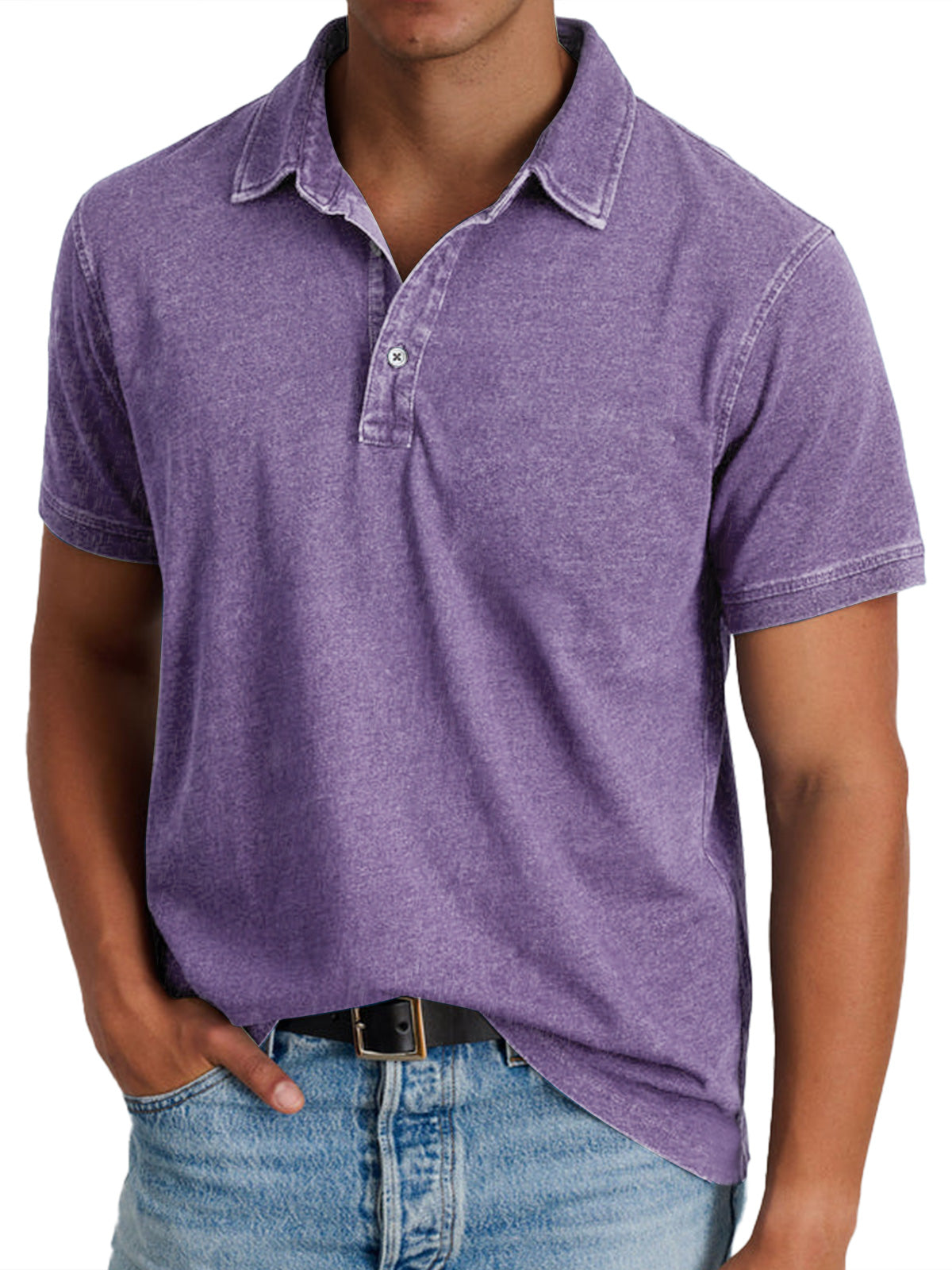 Polo con cuello estructurado