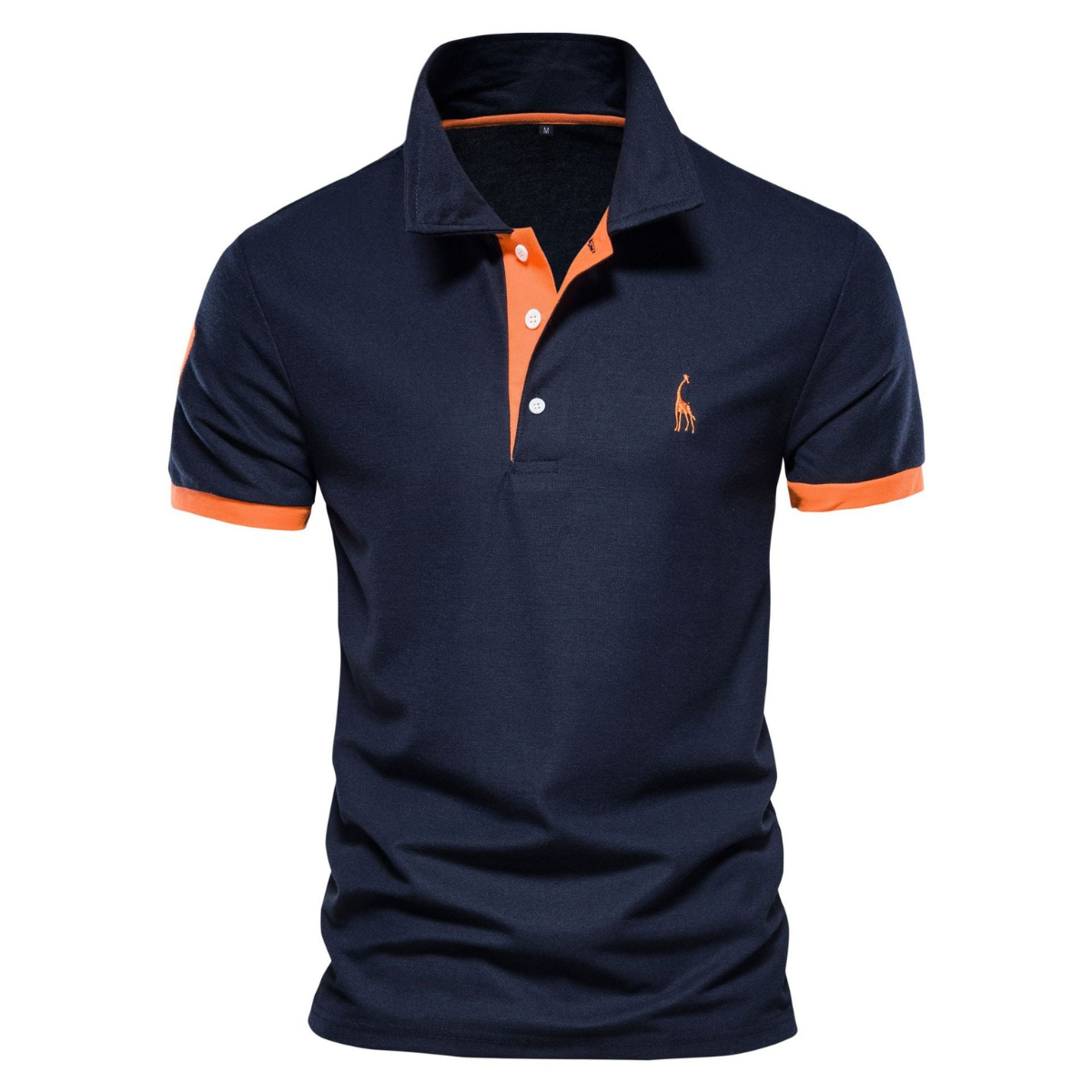 Polo de algodón de cuello amplio