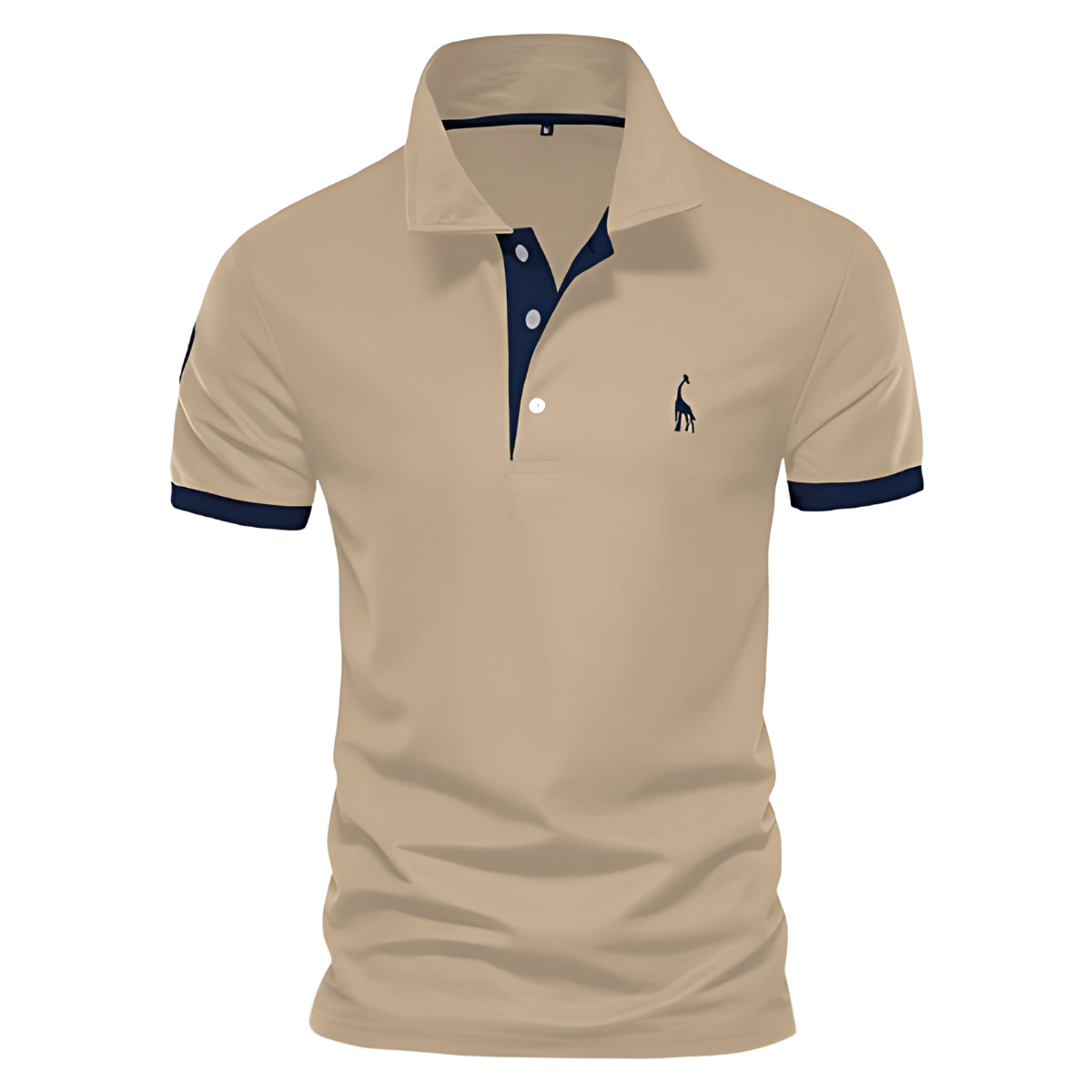 Polo de algodón de cuello amplio