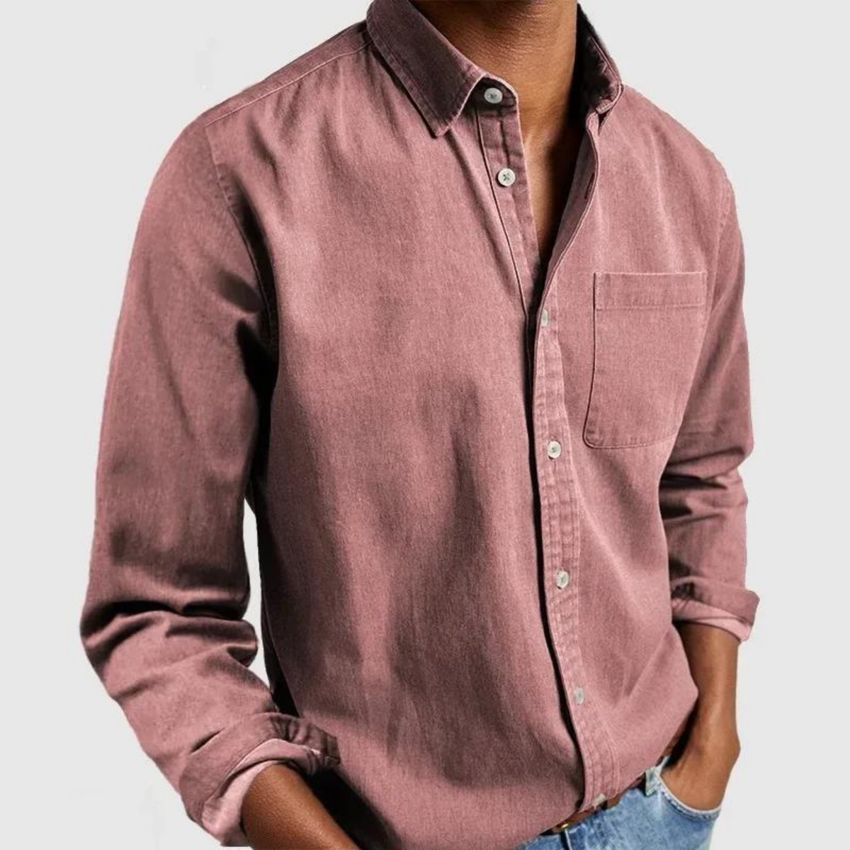 Camisa versátil de algodón y poliéster