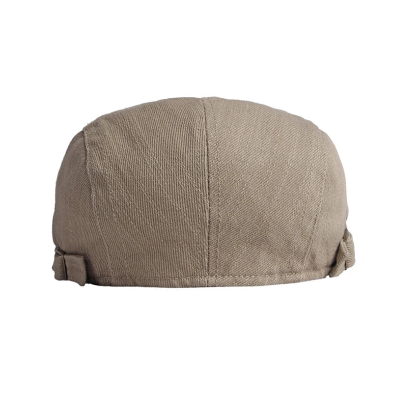 Gorra plana de algodón ajustable
