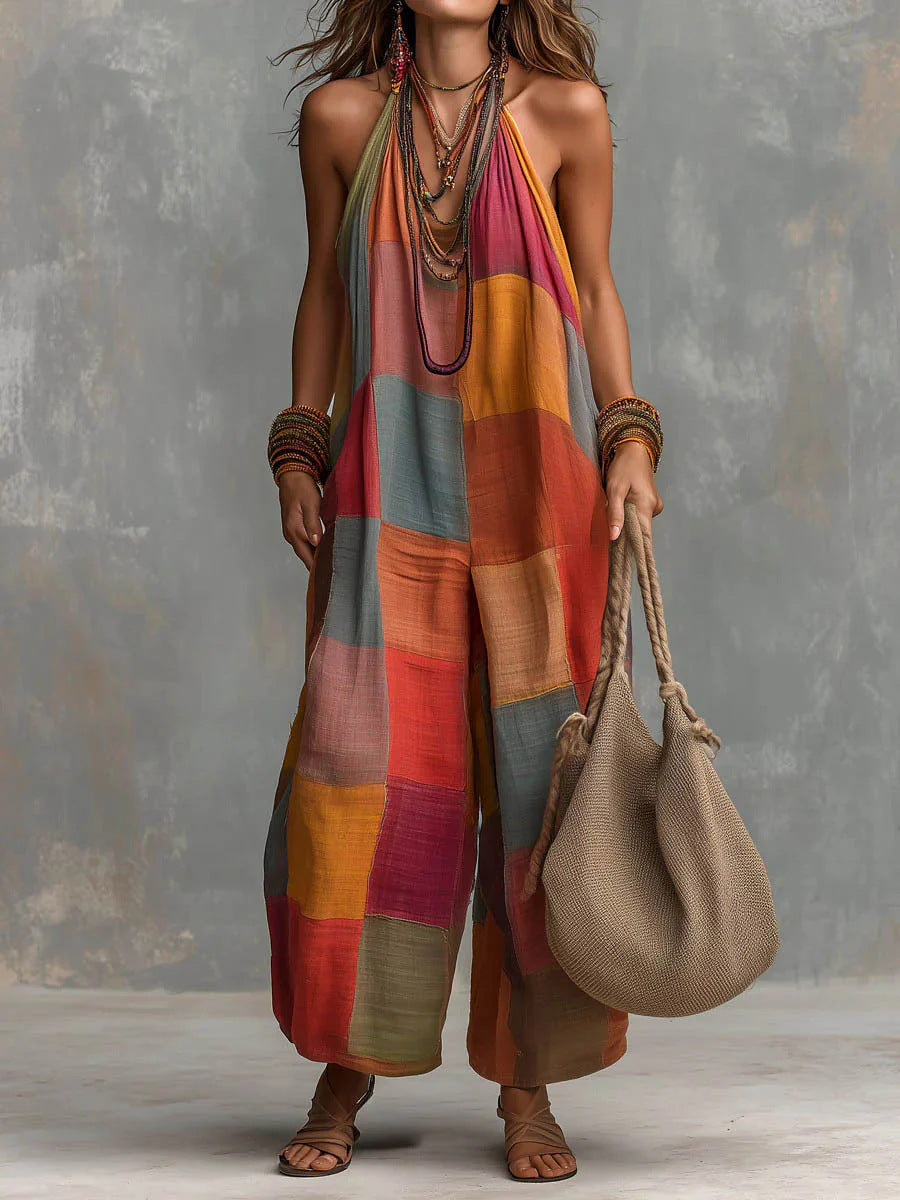 Mono Patchwork Bohemio | Mono holgado con estampado patchwork