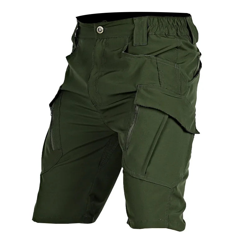 Pantalón corto táctico con bolsillos de cremallera
