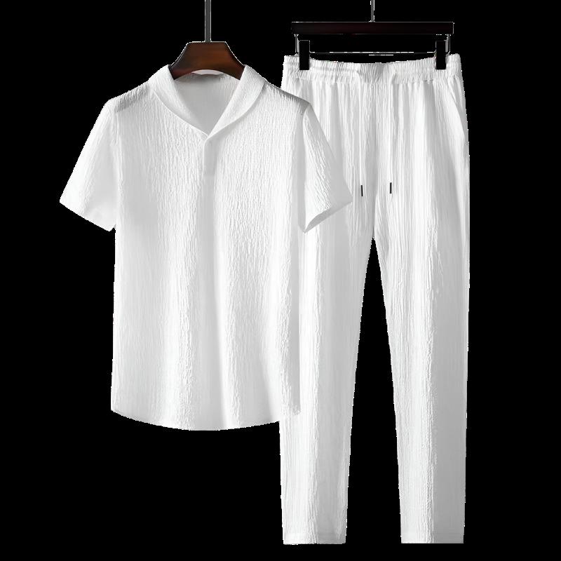 Conjunto de polo y pantalón de algodón