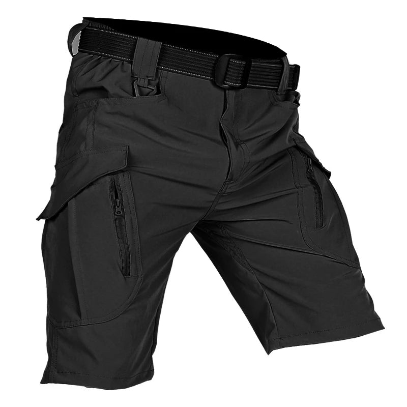 Pantalón corto táctico con bolsillos de cremallera