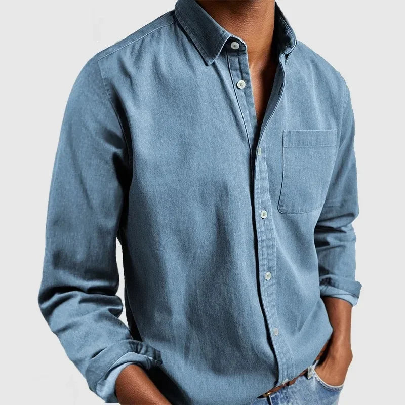 Camisa versátil de algodón y poliéster
