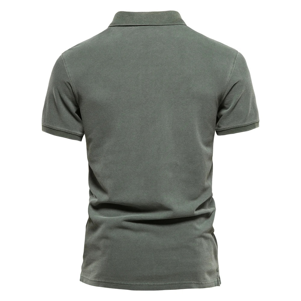 Polo de algodón con cuello clásico