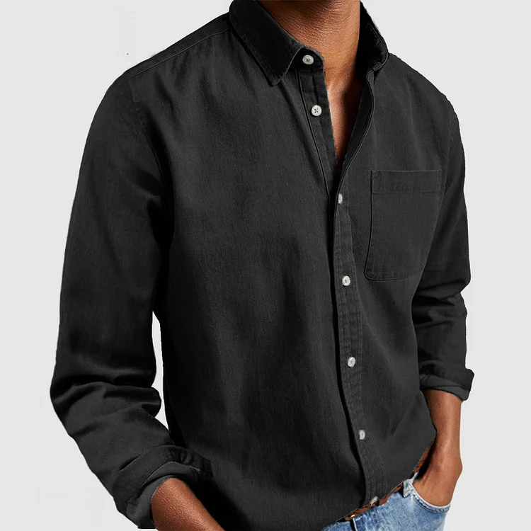 Camisa versátil de algodón y poliéster